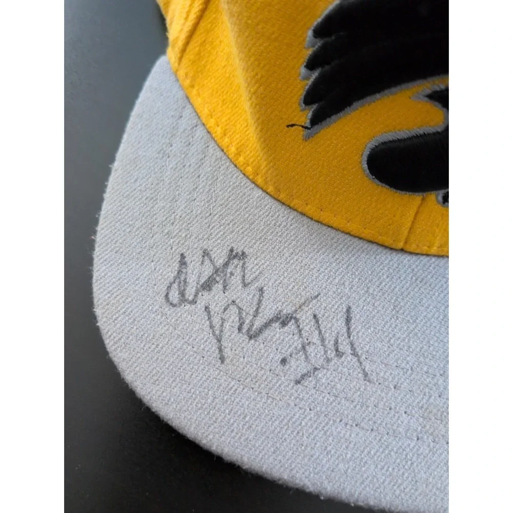 Iowa Hawkeyes Zephyr Z‎ Hats Flat Brim Flex Fit Hat Yellow Gray NCAA Kids OS